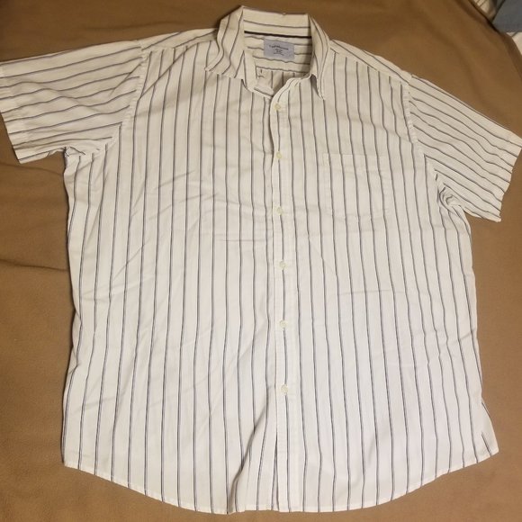 croft & barrow Other - White with blue stripes Croft & Barrow men's XXL shirt